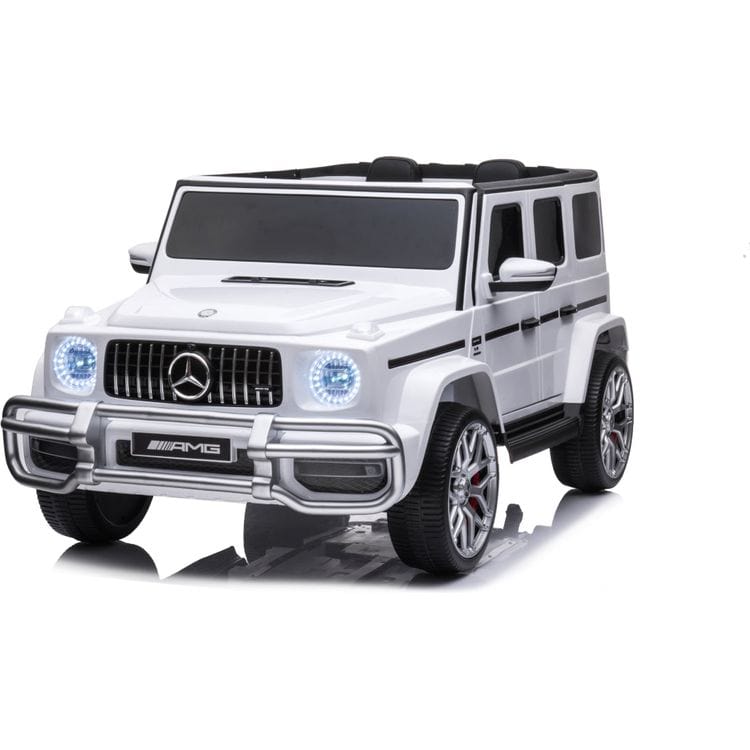 24V-4x4-Mercedes-Benz-G63-AMG-2-Seater-Ride-On-Car-White-Outdoor-23981932871767
