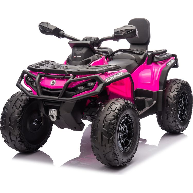 Can-Am-Outlander-24V-4x4-2-Seater-Ride-on-Car-Pink-Outdoor-25273468551255