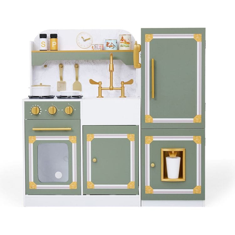 Little-Chef-Versailles-Deluxe-Play-Kitchen-Olive-Green-Preschool-24711969439831